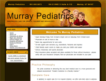 Tablet Screenshot of murraypediatrics.com